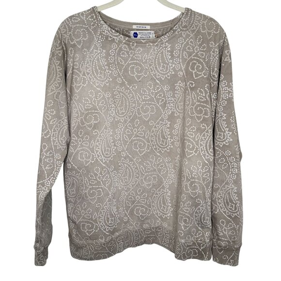 Industry of All Nations Hand Dyed Print Crewneck Sweatshirt, M - Picture 1 of 7
